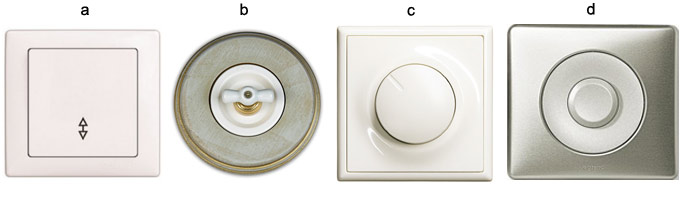 перекидний, поворотний, димер, кнопковий вимикачі картинка